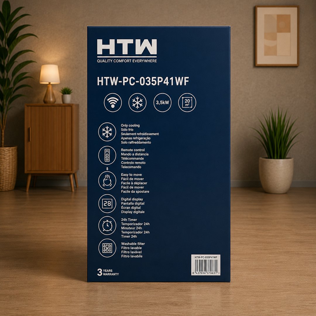 HTW 12000 BTU Wi-Fi Portable Air Conditioner - Image 3